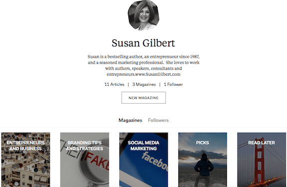 Make content sharing easier - Flipboard SusanGilbert.com