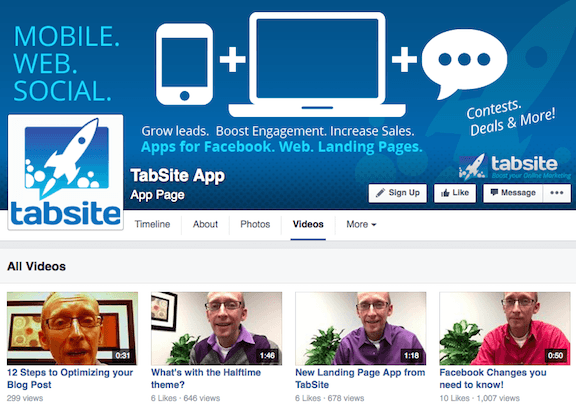 TabSite: Showcase your latest YouTube videos on Facebook Page 