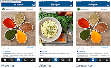 Instagram ad formats